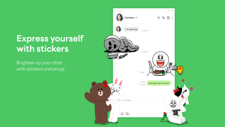 Line launches a new sticker market with more creative stickers.
